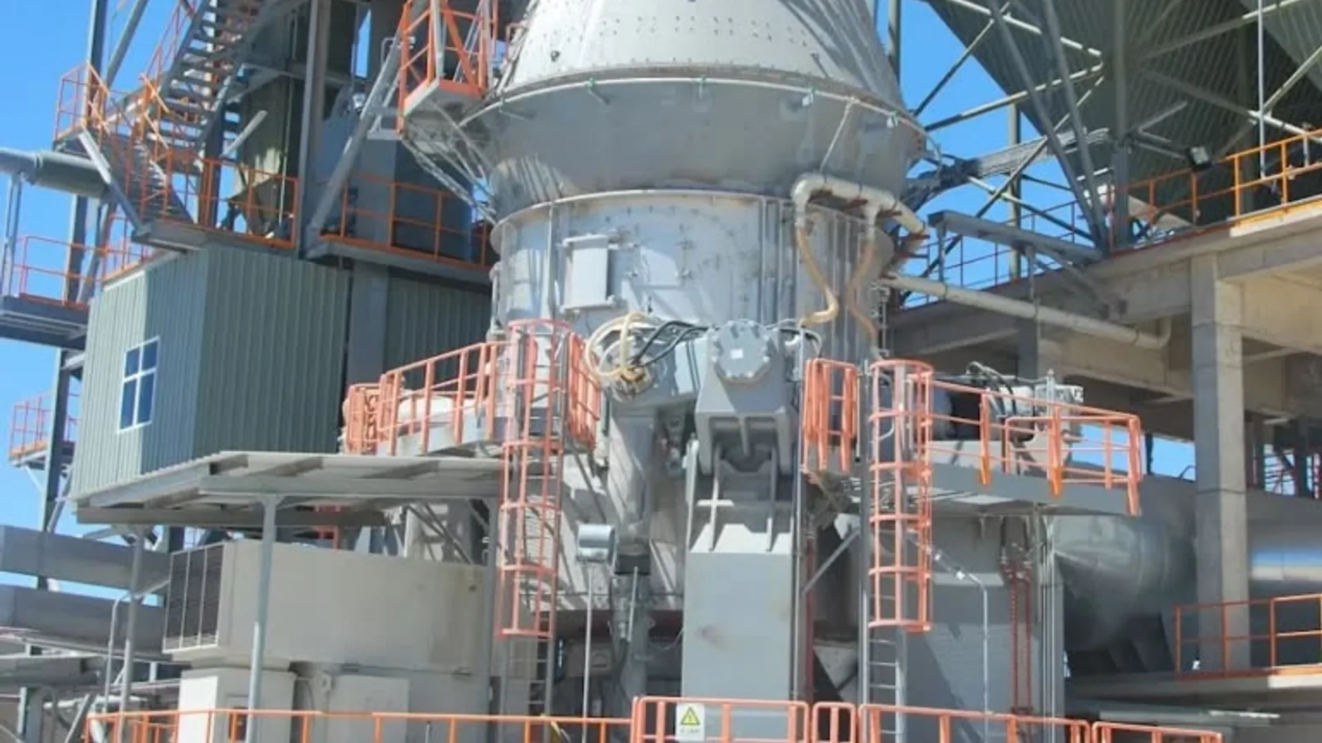 NTE PAMIR ANTIMONY — antimony trioxide product containers in front of the facility